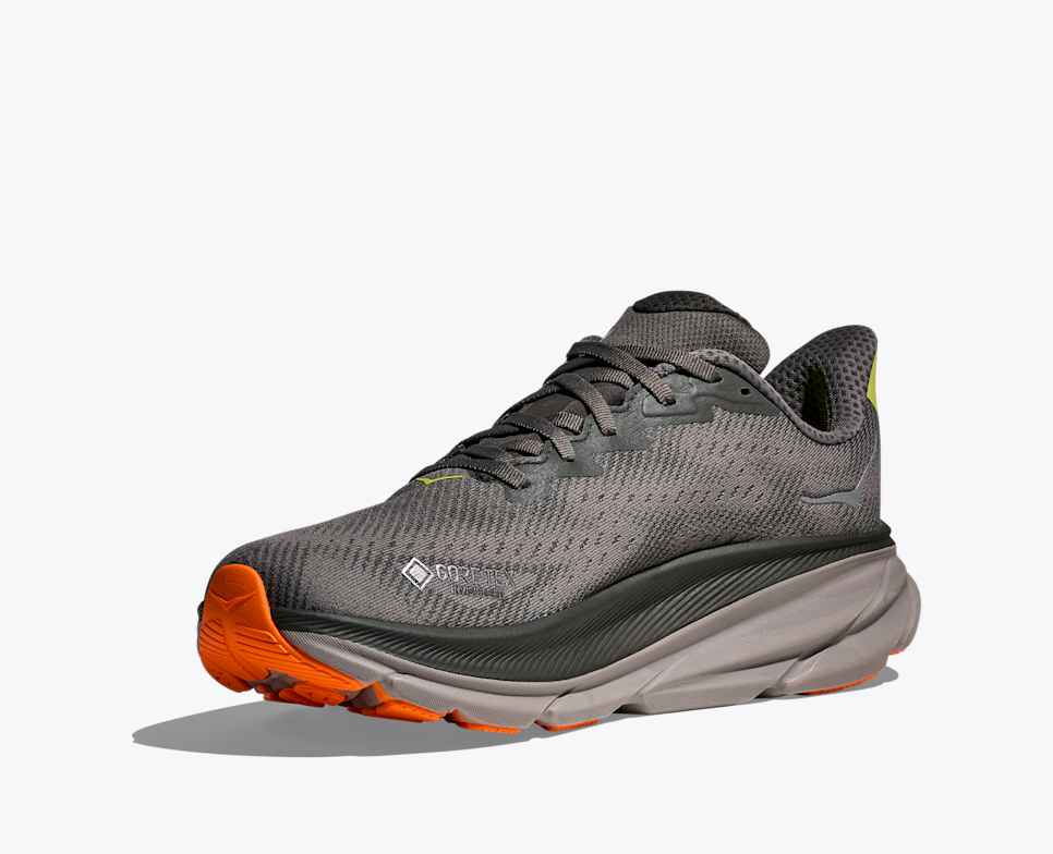 Mens Clifton 9 Gore-Tex (Asphalt Grey/Gravel)