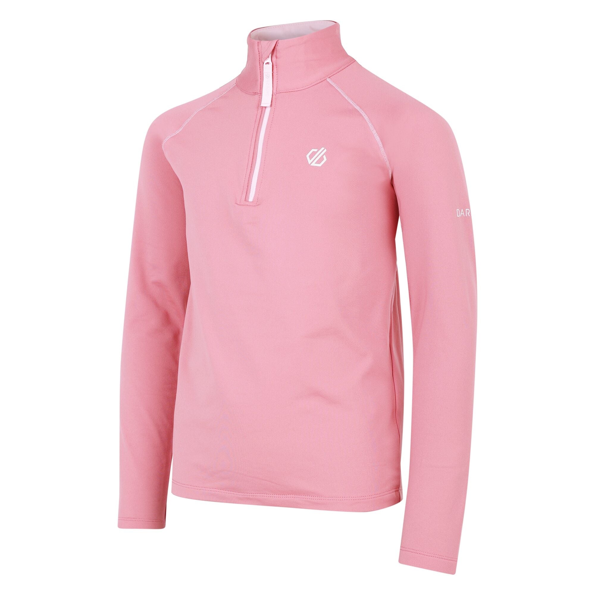 Girls Consist II Recycled Core Stretch Half Zip (Dusty Rose)