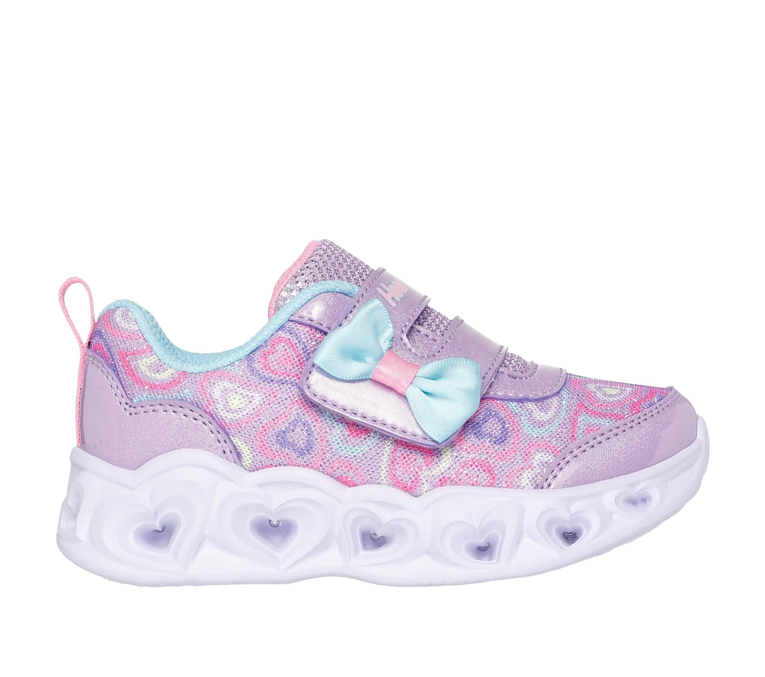 Heart Lights Boogie Land Trainers (Lavender/Multi)