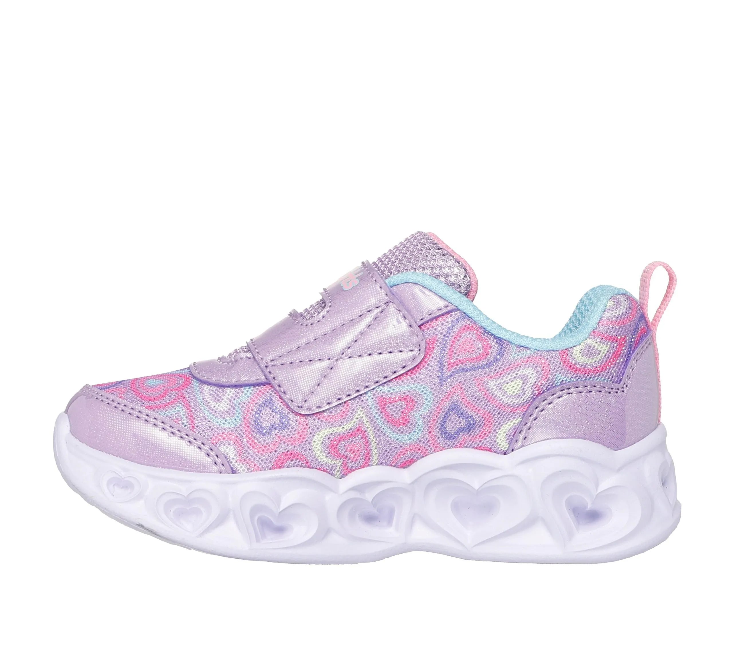 Heart Lights Boogie Land Trainers (Lavender/Multi)