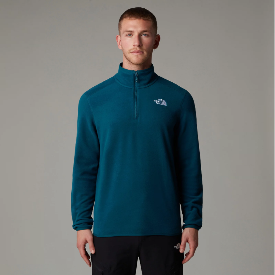 Mens 100 Glacier 1/4 Zip Fleece (Midnight Petrol)