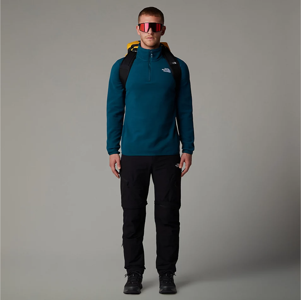 Mens 100 Glacier 1/4 Zip Fleece (Midnight Petrol)