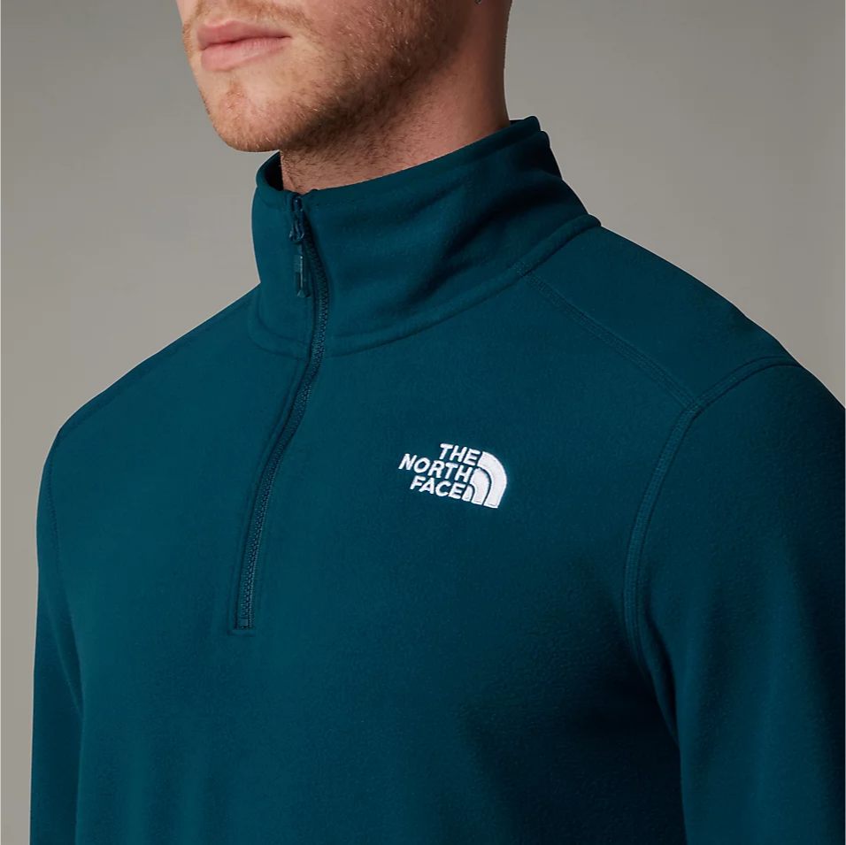 Mens 100 Glacier 1/4 Zip Fleece (Midnight Petrol)