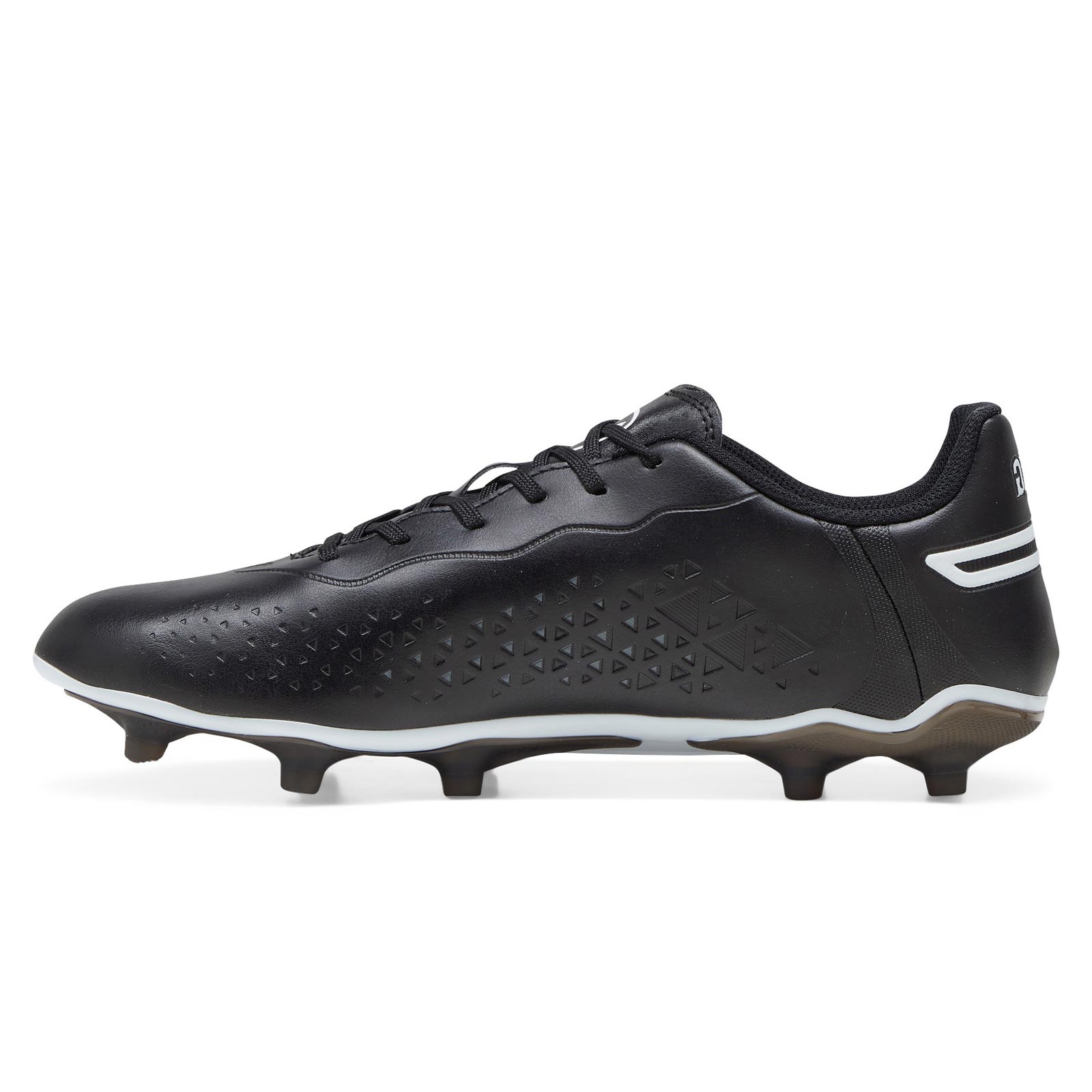 King Match Firm-Ground Football Boots (Black/White)