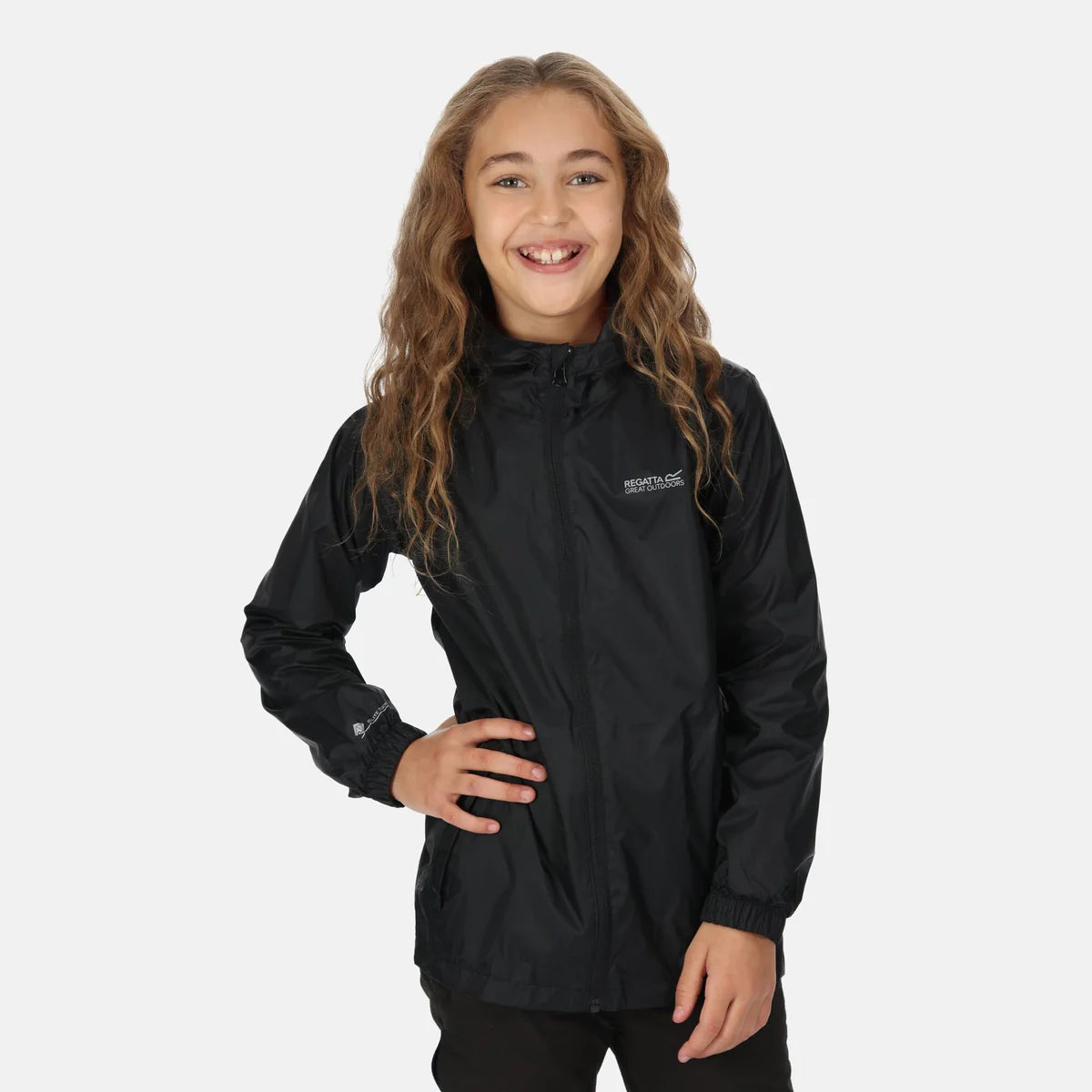 Kids Pack It Jacket (Black)