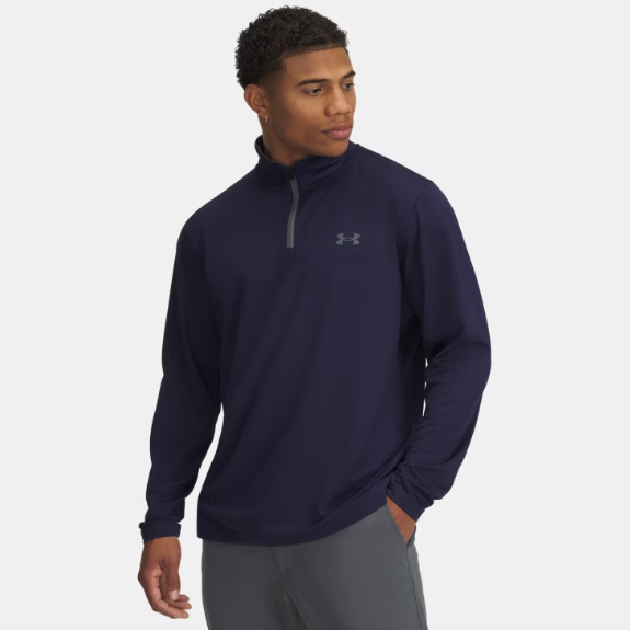 Mens Match Play ¼ Zip (Midnight Navy/Pitch Gray)