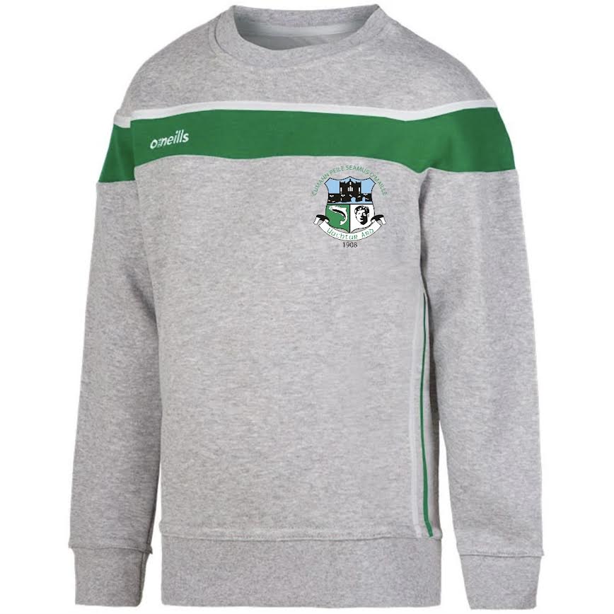 Oughterard Kids Auckland Crew Neck (Grey/Green/White)