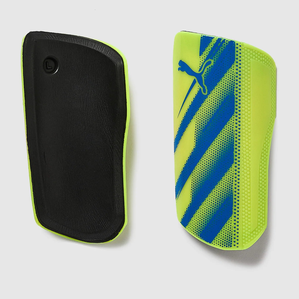 Attacanto Sleeve Shin Gaurds (Lime/Blue)