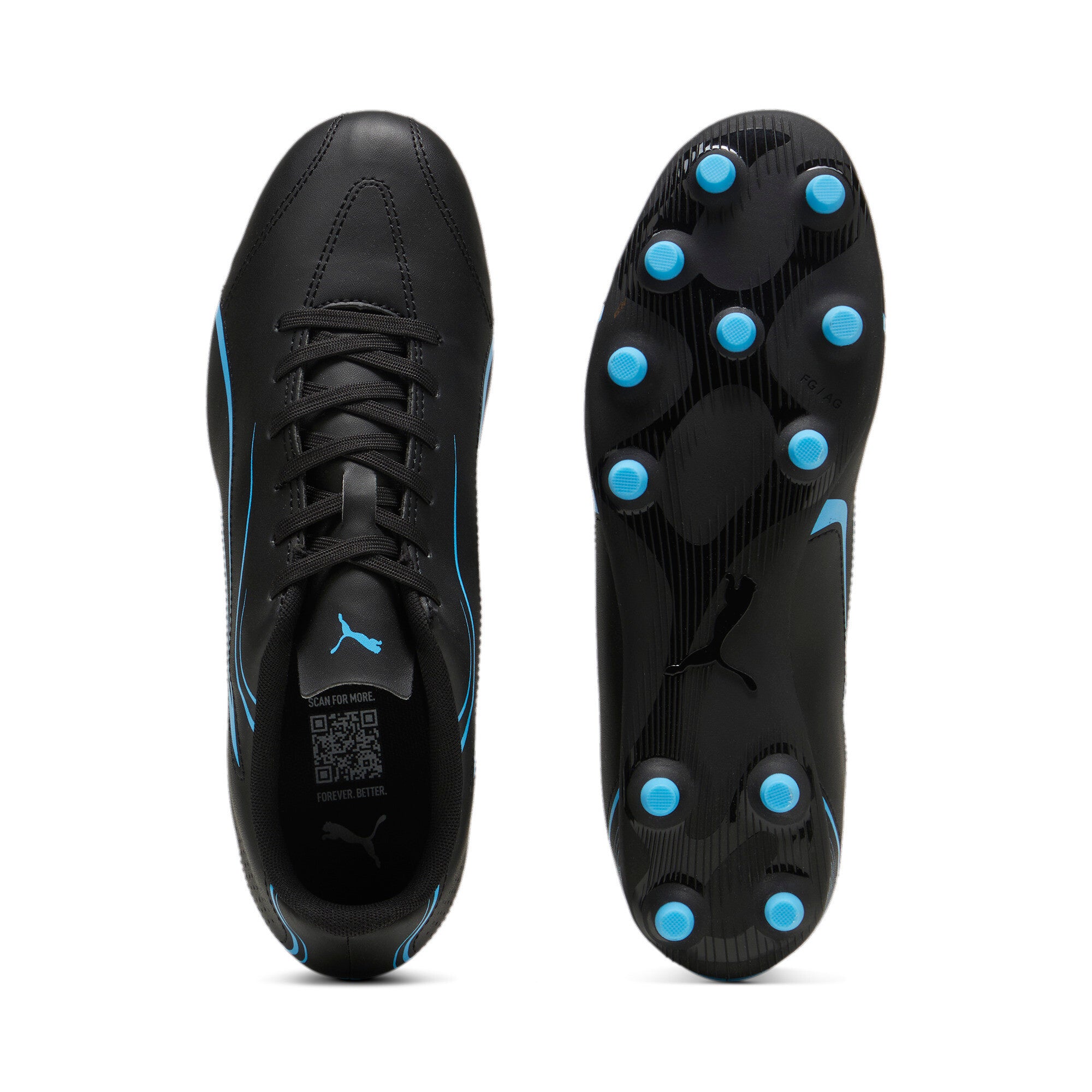 Vitoria FG/AG Football Boots (Black/Blue)