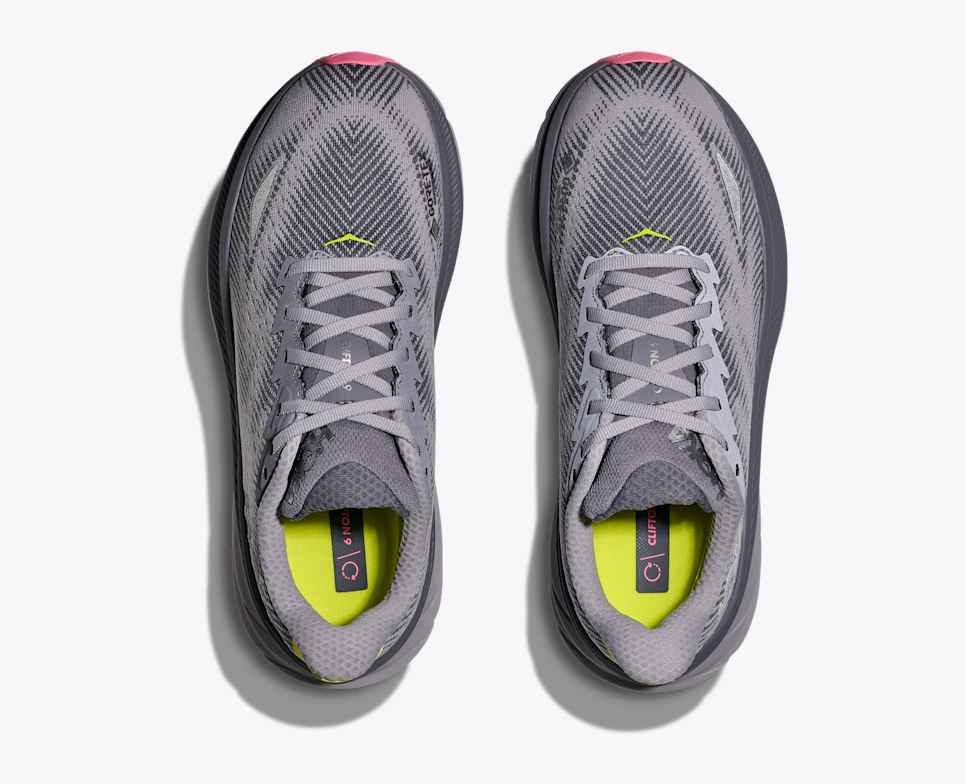 Womens Clifton 9 Gore-Tex (Grey Skies/Foggy Grey)