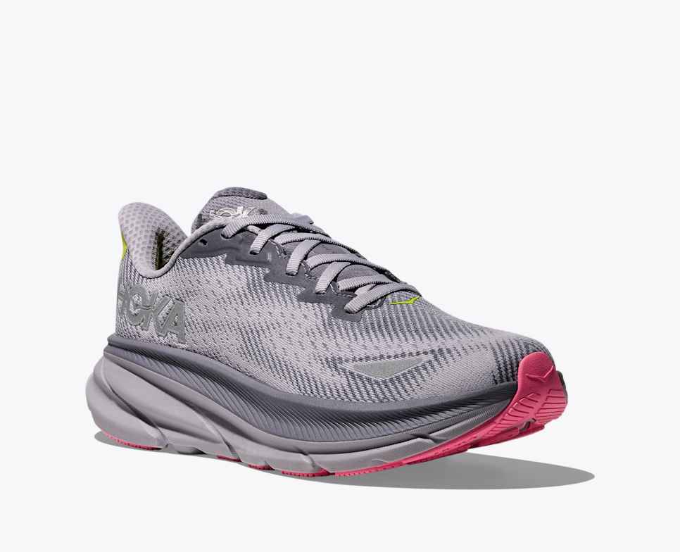 Womens Clifton 9 Gore-Tex (Grey Skies/Foggy Grey)