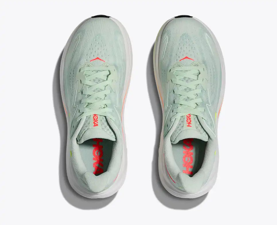 Womens Clifton 10 (Sea Glass/Neon Flame)