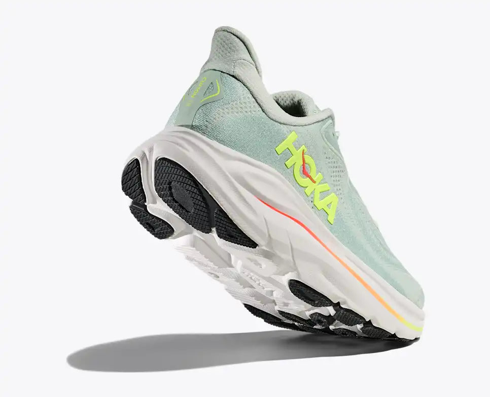 Womens Clifton 10 (Sea Glass/Neon Flame)