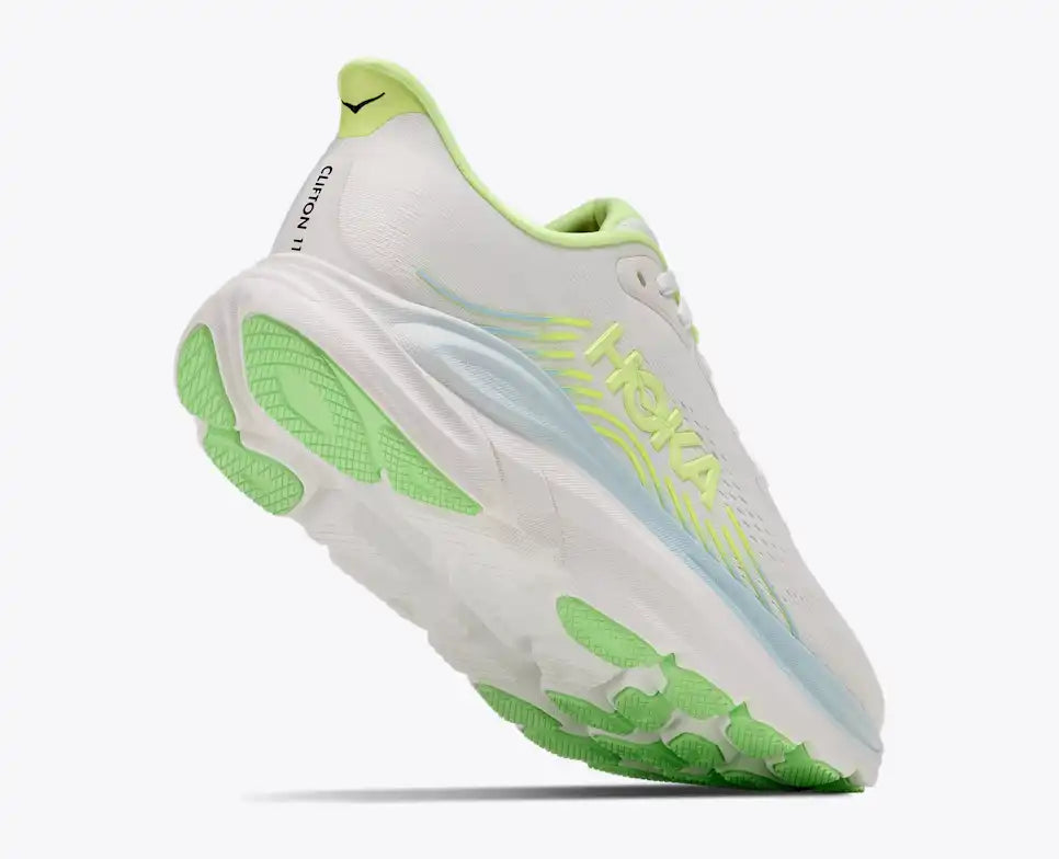 Womens Clifton 11 (Frost/Neon Yuzu)