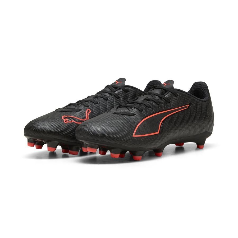 Adults Ultra 6 Play FGAG Football Boots (Black/Red)