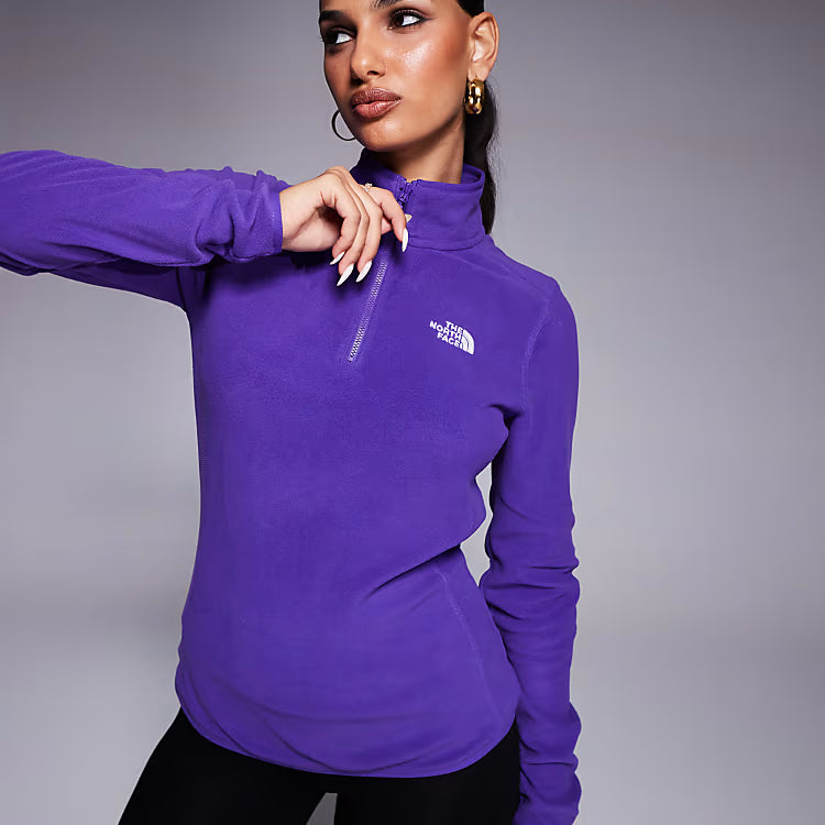 Womens 100 Glacier 1/4 Zip Fleece (Peak Purple)