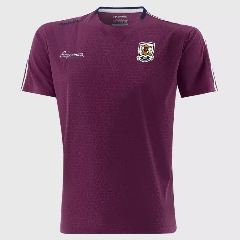 Adults Galway Hydra T-shirt (Maroon/Marine/White)