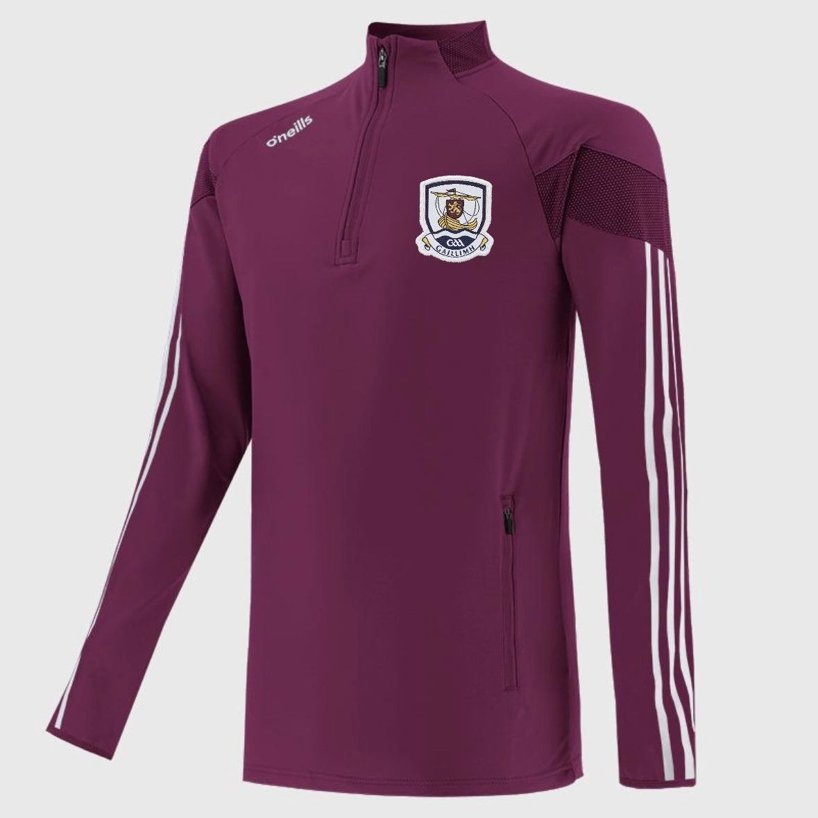 Adults Galway Tour Half Zip (Maroon/White)
