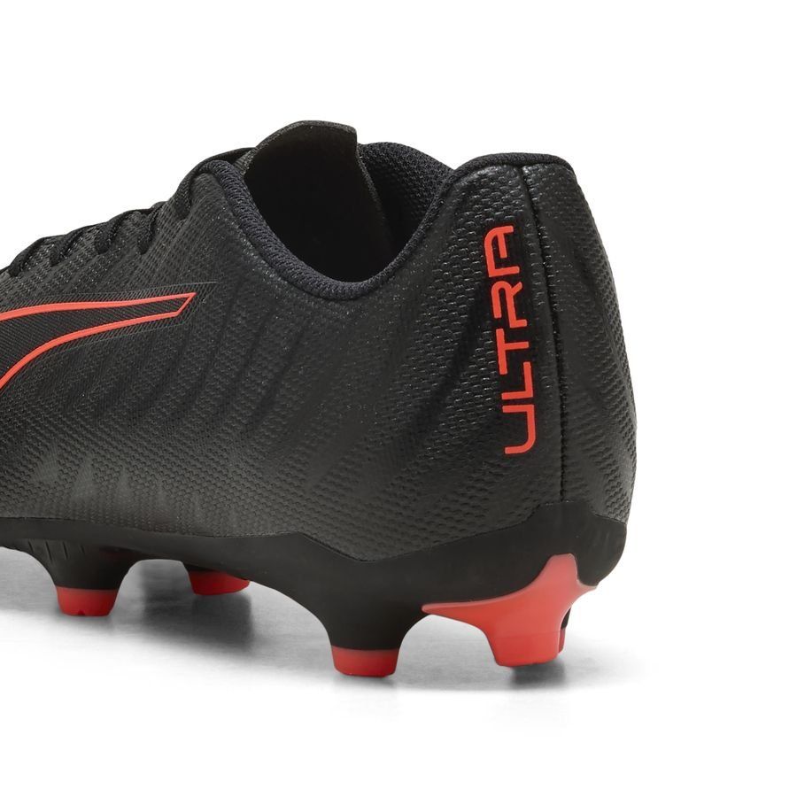 Adults Ultra 6 Play FGAG Football Boots (Black/Red)