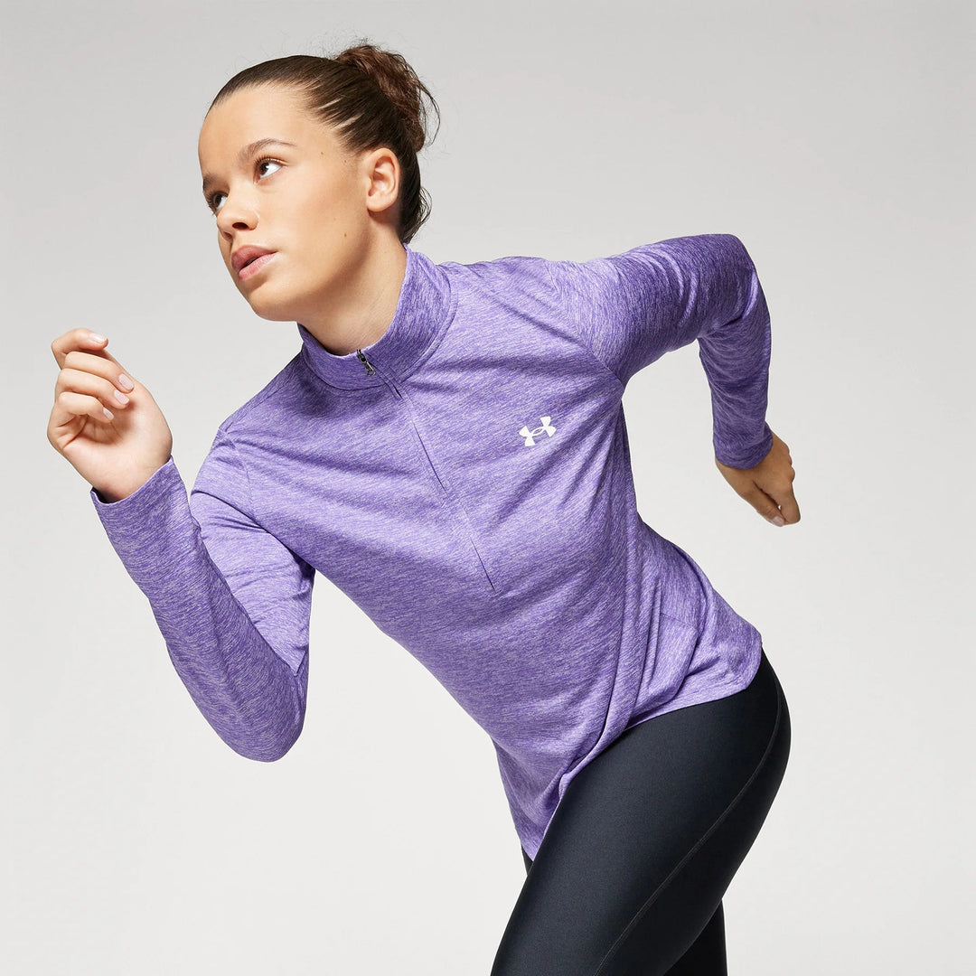 Womens Tech Twist 1/2 Zip (Purple)