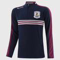 Adults Galway Dromore Half Zip Top (Marine/Maroon/White)