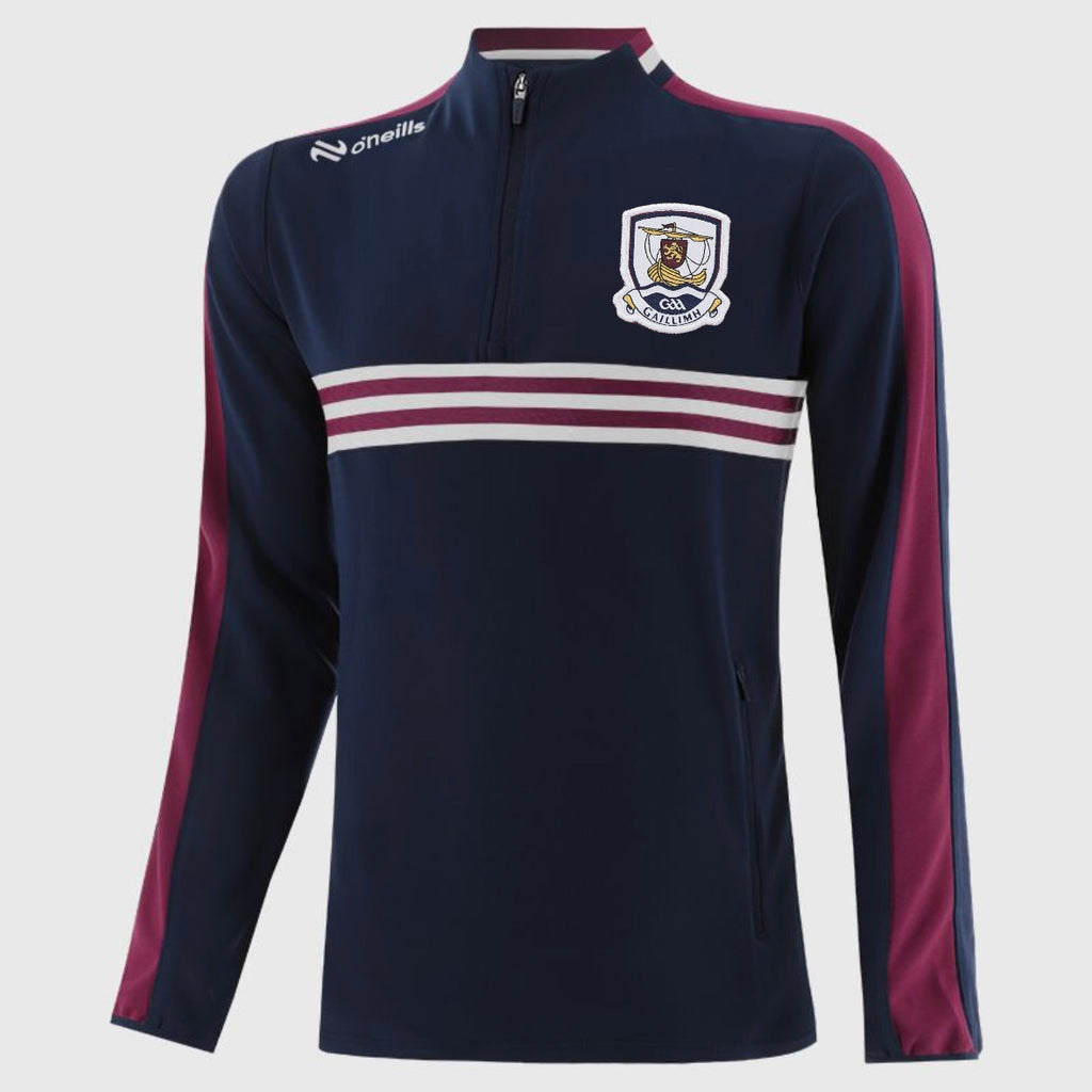 Kids Galway Dromore Half Zip Top (Marine/Maroon/White)