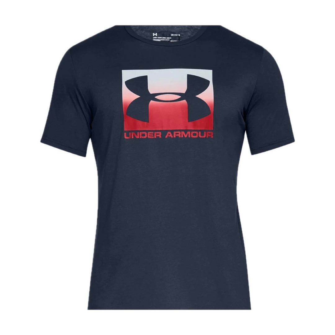 Mens Boxed Sportsyle T-Shirt (Navy/Red)