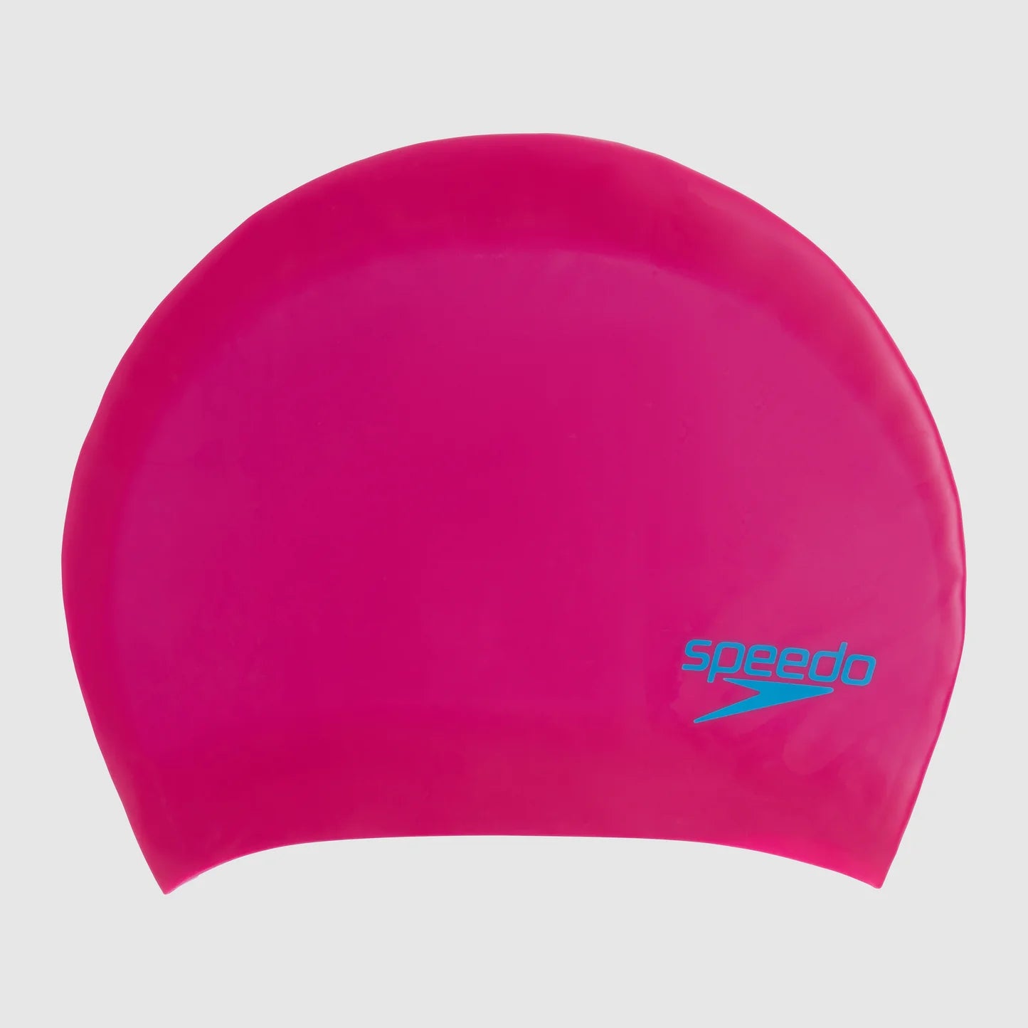 Junior Long Hair Silicone Swim Cap (Pink/Blue)