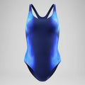 Womens Printed Medalist Swimsuit (Blue/Navy)