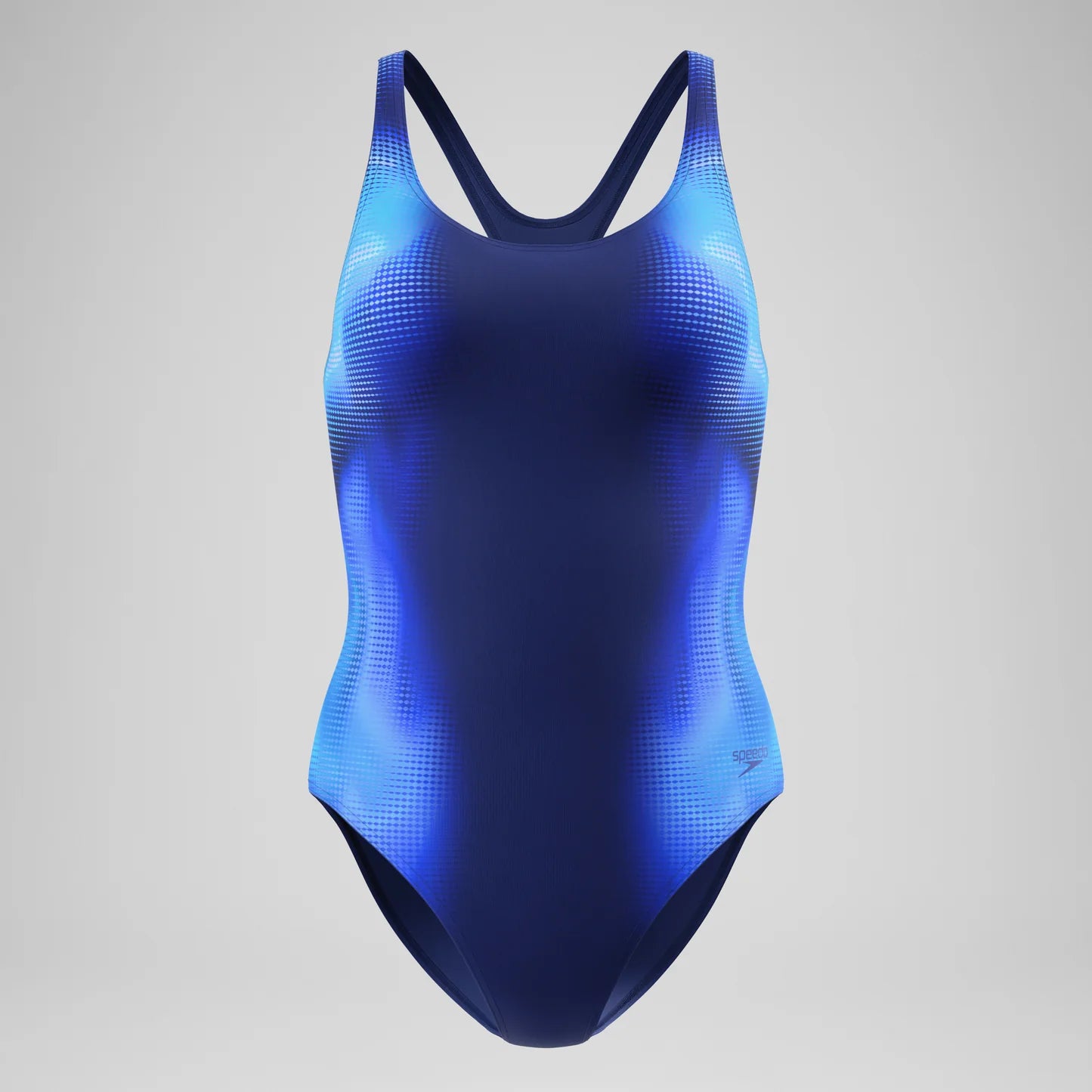 Womens Printed Medalist Swimsuit (Blue/Navy)