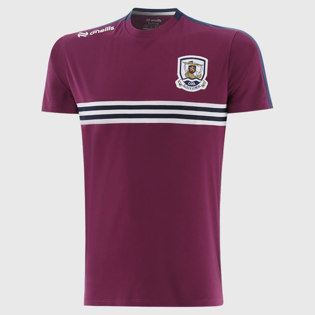 Kids Galway Dromore T-Shirt (Maroon/Marine/White)