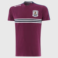 Kids Galway Dromore T-Shirt (Maroon/Marine/White)
