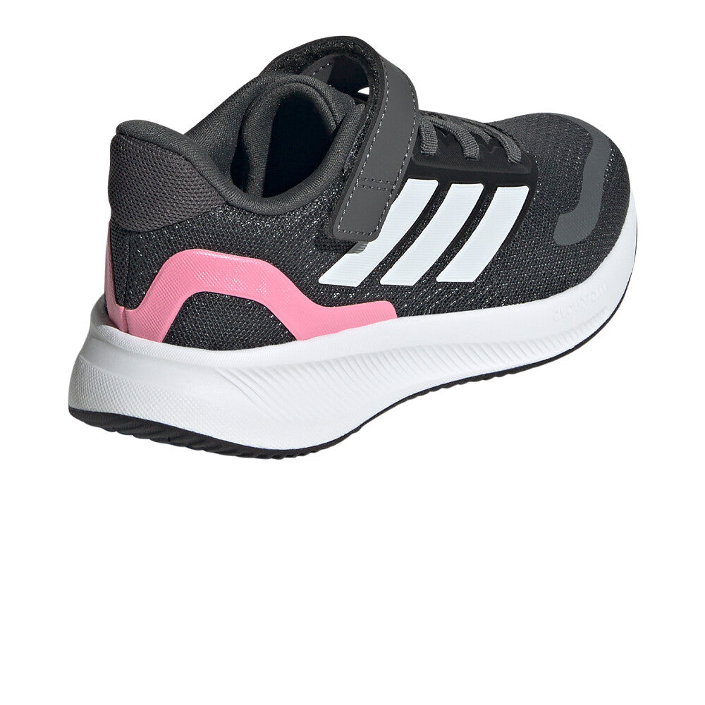 Junior Runfalcon 5 Trainers (Black/Pink)