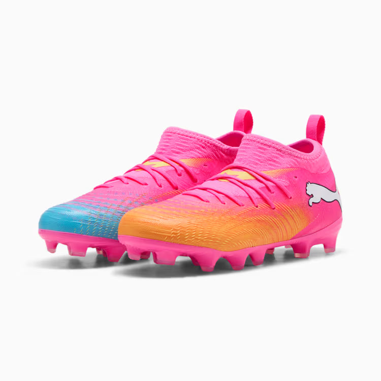 Future 9 Match FG/AG Junior (Poison Pink/Sun Stream/Bright Aqua)