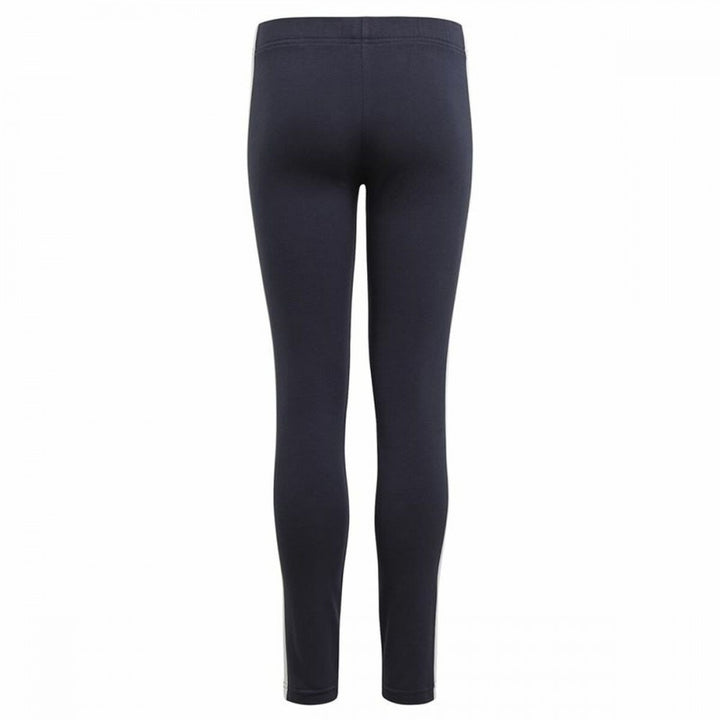 Girls 3 stripe Leggings (Navy/White)