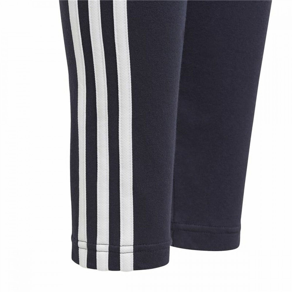 Girls 3 stripe Leggings (Navy/White)