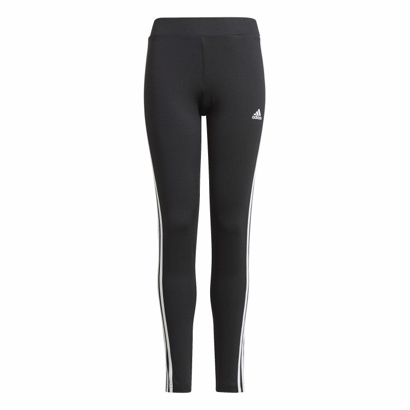 Girls 3 Stripe Tight (Black/White)