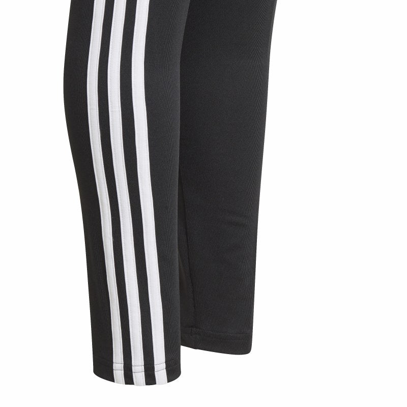 Girls 3 Stripe Tight (Black/White)