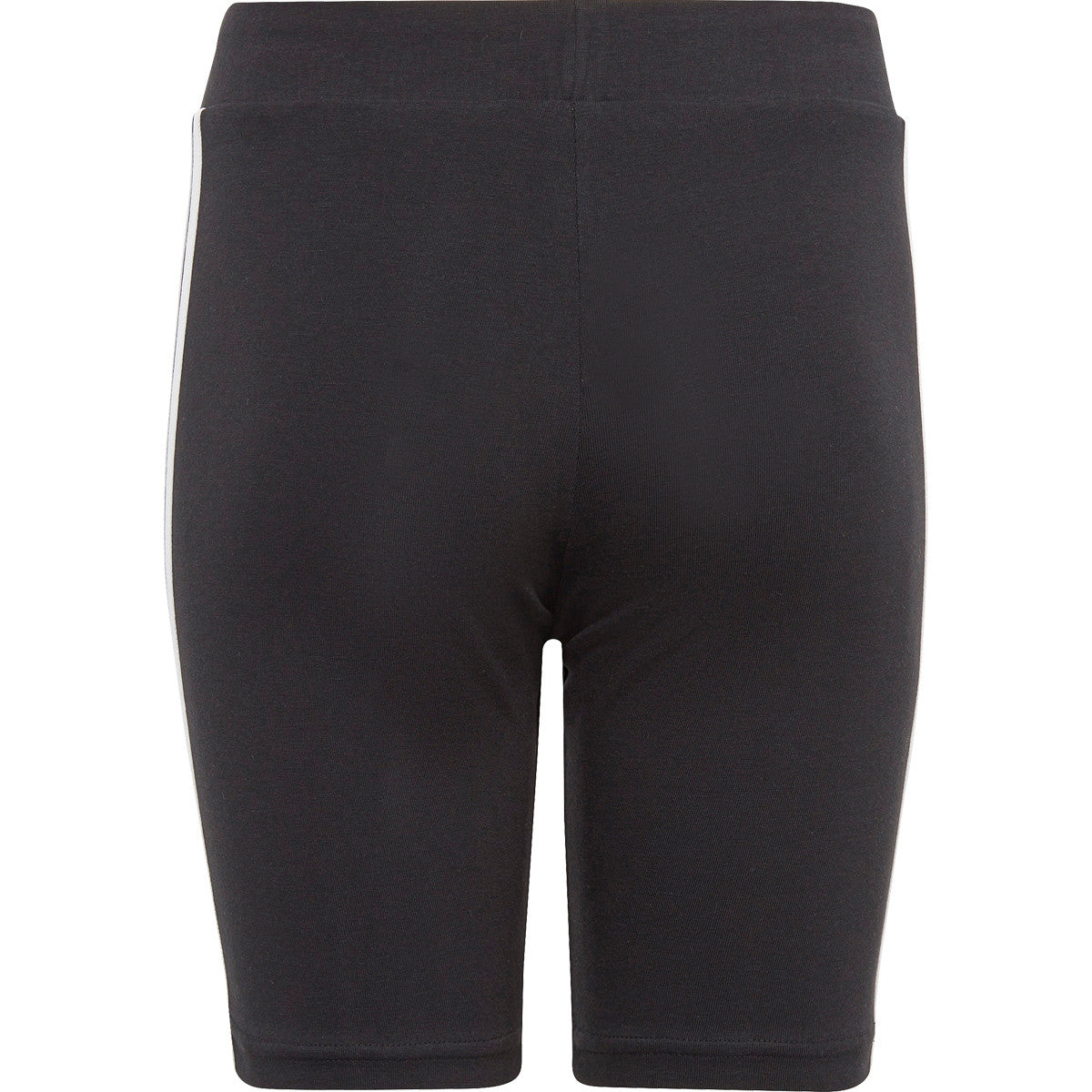 Girls 3 Stripe Shorts (Black/White)