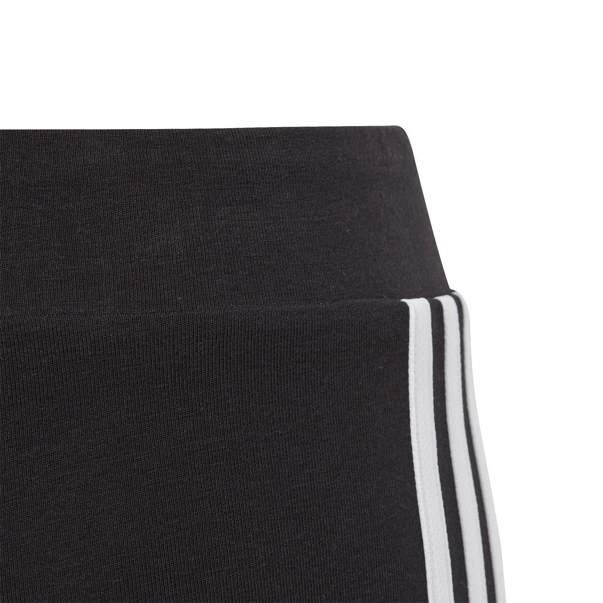 Girls 3 Stripe Shorts (Black/White)
