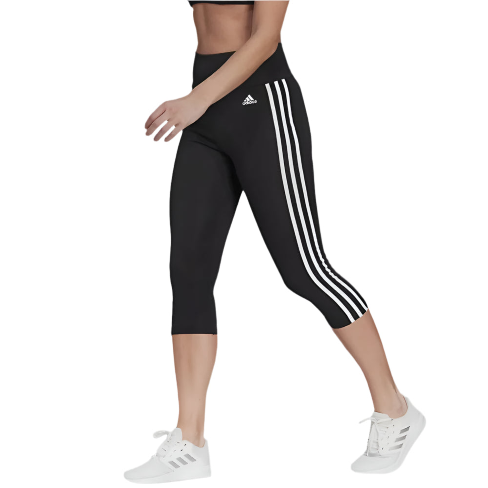 Womens 3 Stripe 3/4 Tight (Black/White)