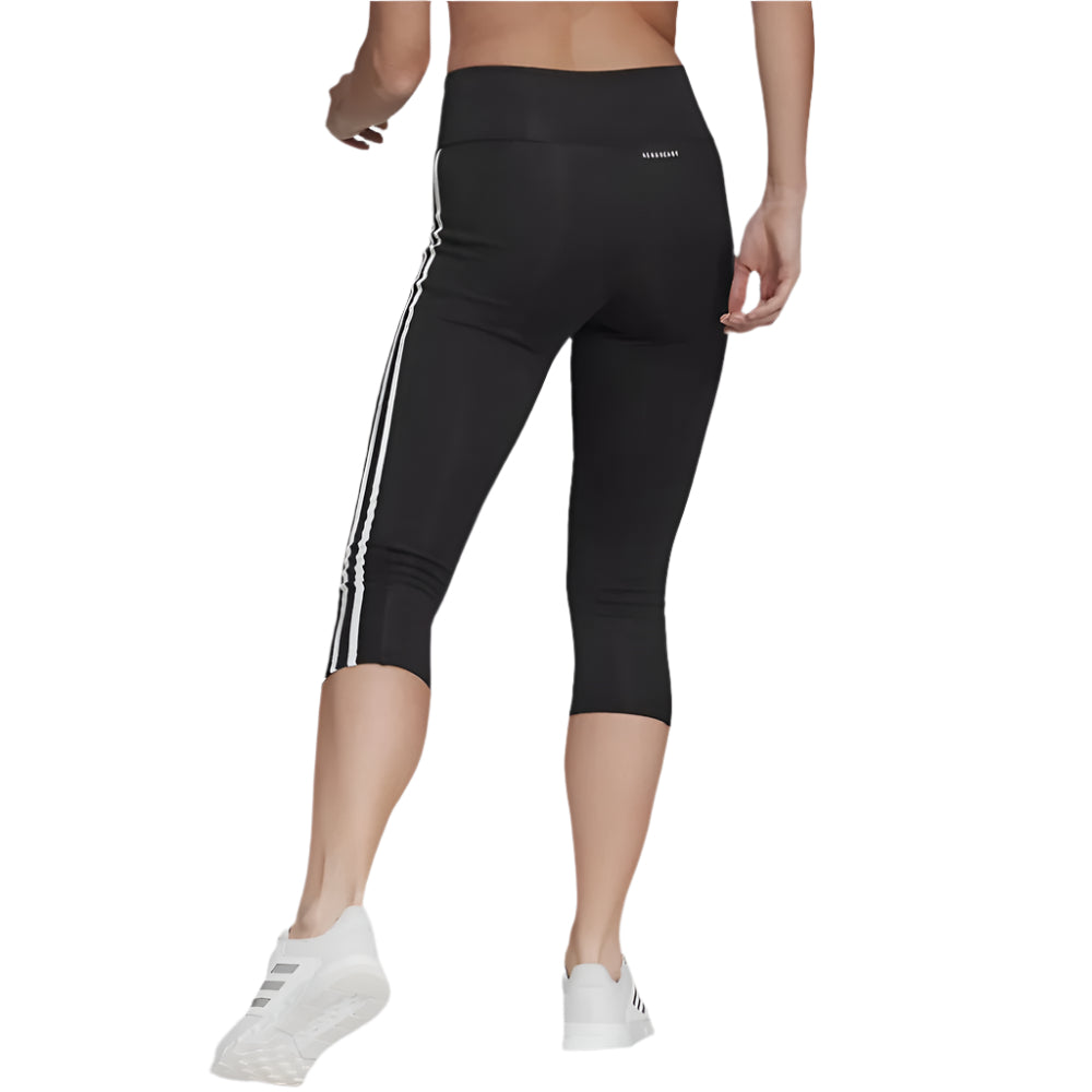 Womens 3 Stripe 3/4 Tight (Black/White)