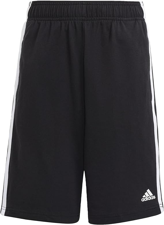 Boys 3 stripe Short (Black/White)