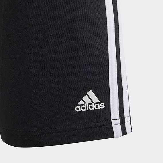 Boys 3 stripe Short (Black/White)