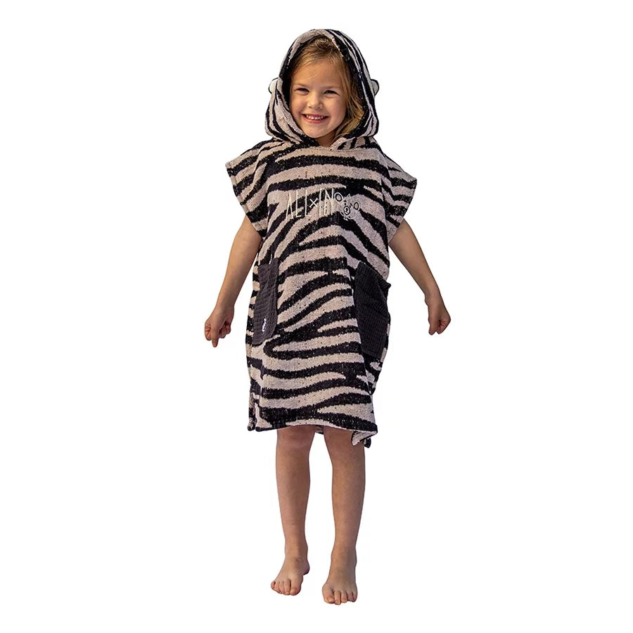 All In Baby Poncho (Pink Zebra)