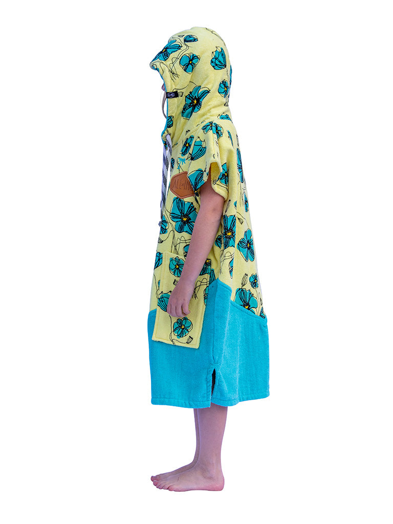 All In Kids Poncho (Yellow/Green)
