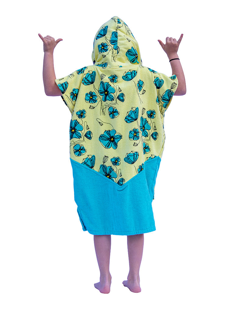 All In Kids Poncho (Yellow/Green)
