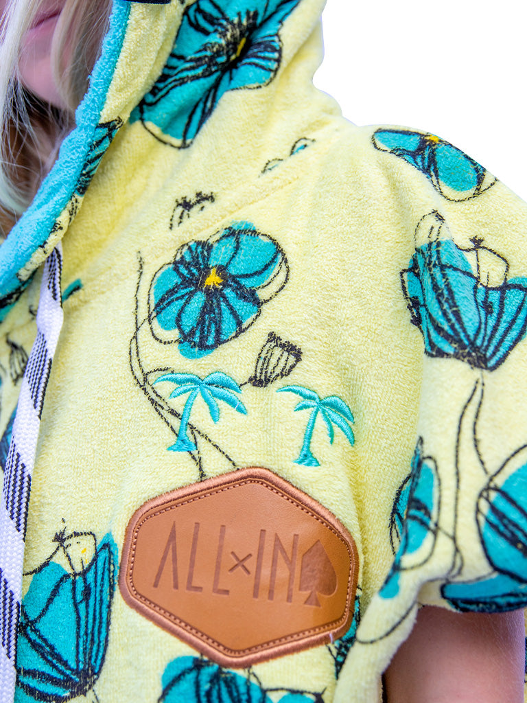 All In Kids Poncho (Yellow/Green)