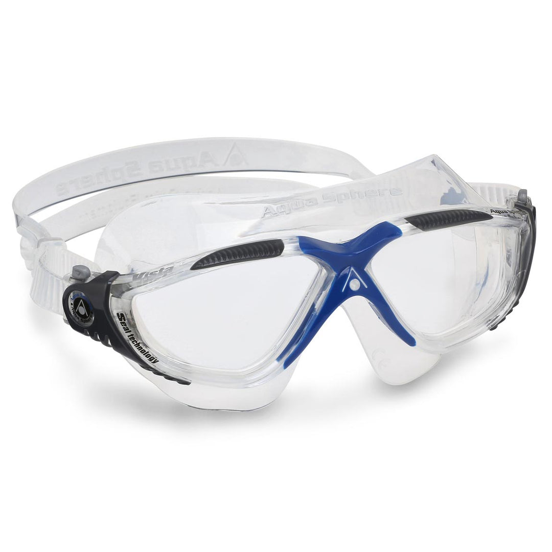 Vista Adult Swim Mask (Clear/Blue)