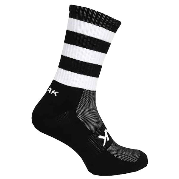 Shox Mid-Leg Football Socks (Black/White)